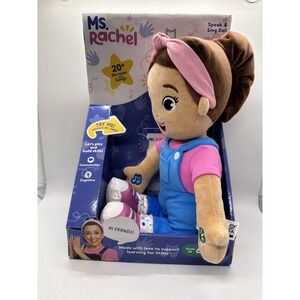 Gund Baby Ms Rachel Speak & Sing 16" Plush Doll Play & Build Skills 6 Month & Up